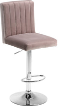Load image into Gallery viewer, Joel Black Velvet Adjustable Stool