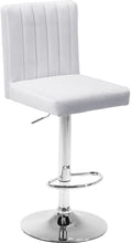 Load image into Gallery viewer, Joel Black Velvet Adjustable Stool