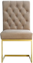 Load image into Gallery viewer, Cameron Beige Velvet Dining Chair