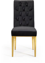 Load image into Gallery viewer, Capri Black Velvet Dining Chair