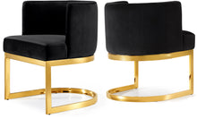 Load image into Gallery viewer, Gianna Black Velvet Dining Chair