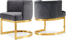 Load image into Gallery viewer, Gianna Black Velvet Dining Chair