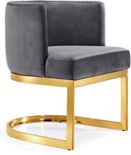 Load image into Gallery viewer, Gianna Grey Velvet Dining Chair