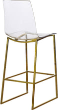 Load image into Gallery viewer, Lumen Gold Metal/Acrylic Stool
