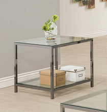 Load image into Gallery viewer, Contemporary Black Nickel Side Table