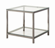 Load image into Gallery viewer, Contemporary Black Nickel Side Table