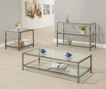 Load image into Gallery viewer, Contemporary Black Nickel Side Table