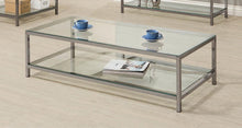 Load image into Gallery viewer, Contemporary Black Nickel Coffee Table