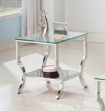 Load image into Gallery viewer, Contemporary Chrome Side Table