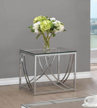 Load image into Gallery viewer, Contemporary Chrome Side Table