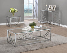 Load image into Gallery viewer, Contemporary Chrome Side Table