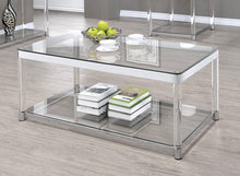 Load image into Gallery viewer, Contemporary Chrome Coffee Table