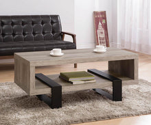 Load image into Gallery viewer, Industrial Grey Driftwood Open Coffee Table