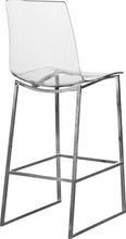 Load image into Gallery viewer, Lumen Chrome Metal/Acrylic Stool