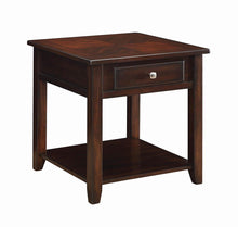 Load image into Gallery viewer, Transitional Walnut One-Drawer End Table