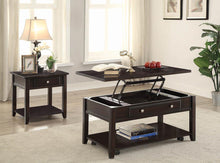Load image into Gallery viewer, Transitional Walnut One-Drawer End Table