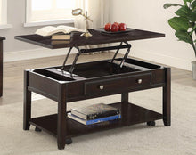 Load image into Gallery viewer, Transitional Walnut Lift-Top Coffee Table
