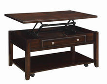 Load image into Gallery viewer, Transitional Walnut Lift-Top Coffee Table