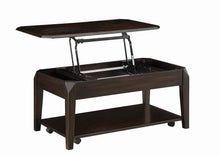 Load image into Gallery viewer, Transitional Walnut Lift-Top Coffee Table