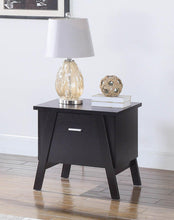Load image into Gallery viewer, Mid-Century Modern Red Cocoa One-Drawer End Table