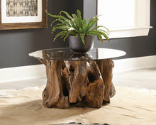 Load image into Gallery viewer, Rustic Teak Root Coffee Table