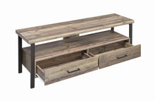 Load image into Gallery viewer, Rustic Weathered Pine 60" TV Console