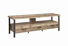Load image into Gallery viewer, Rustic Weathered Pine 71" TV Console