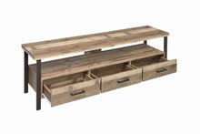 Load image into Gallery viewer, Rustic Weathered Pine 71" TV Console