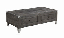 Load image into Gallery viewer, Rustic Grey Lift-Top Coffee Table