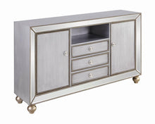Load image into Gallery viewer, Contemporary Metallic Platinum 60" TV Console