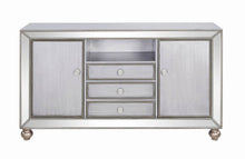 Load image into Gallery viewer, Contemporary Metallic Platinum 60" TV Console