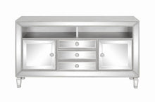 Load image into Gallery viewer, Contemporary Metallic Platinum 60" TV Console