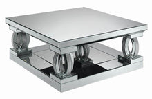 Load image into Gallery viewer, Contemporary Silver Mirrored Coffee Table
