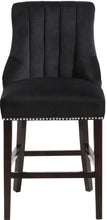 Load image into Gallery viewer, Oxford Black Velvet Stool