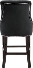Load image into Gallery viewer, Oxford Black Velvet Stool