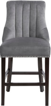 Load image into Gallery viewer, Oxford Black Velvet Stool