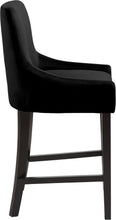 Load image into Gallery viewer, Demi Black Velvet Stool