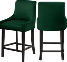 Load image into Gallery viewer, Demi Green Velvet Stool
