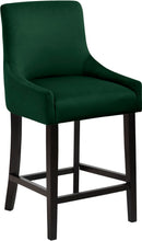 Load image into Gallery viewer, Demi Green Velvet Stool