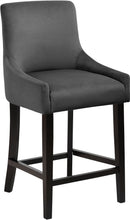 Load image into Gallery viewer, Demi Black Velvet Stool