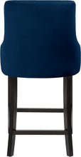 Load image into Gallery viewer, Demi Navy Velvet Stool