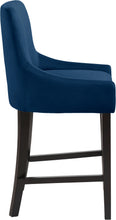 Load image into Gallery viewer, Demi Navy Velvet Stool