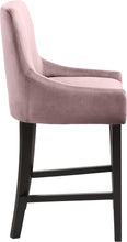 Load image into Gallery viewer, Demi Pink Velvet Stool