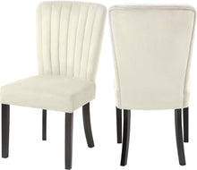 Load image into Gallery viewer, Shelby Cream Velvet Dining Chair