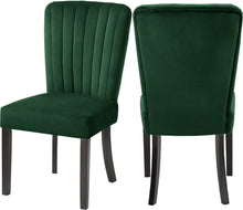 Load image into Gallery viewer, Shelby Green Velvet Dining Chair
