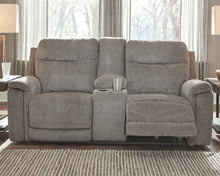 Load image into Gallery viewer, Mouttrie Power Reclining Loveseat with Console