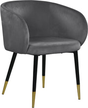 Load image into Gallery viewer, Louise Black Velvet Dining Chair