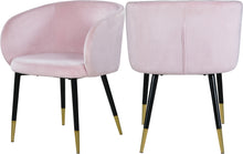 Load image into Gallery viewer, Louise Black Velvet Dining Chair