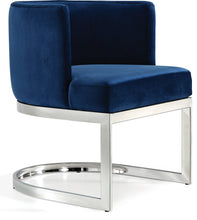 Load image into Gallery viewer, Gianna Navy Velvet Dining Chair