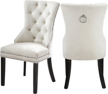 Load image into Gallery viewer, Nikki Black Velvet Dining Chair